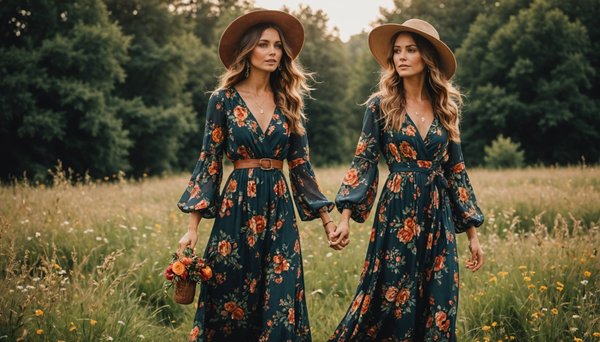 Découvrez la magie des robes longues fleuries bohème